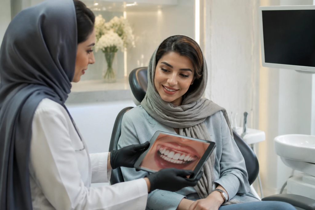 طراحی لبخند دیجیتال و اجرای ویزاژیسم برای بانوان ایرانی با توجه به فرم صورت